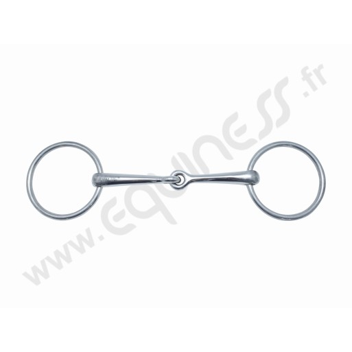 Loose ring solid snaffle 18mm