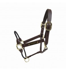 Leather rope halter