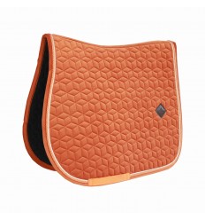 Saddle pad velvet orange