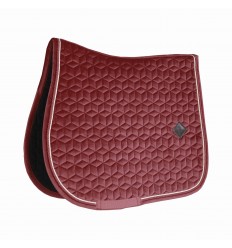 Saddle pad velvet orange