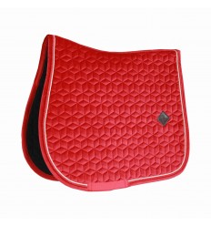 Tapis velours rouge poney