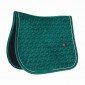 Tapis velours vert fonce poney